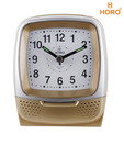 Horo Silver & Golden Table Clock