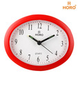 Horo Red Oval Table Clock
