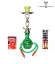 Hooked On Hookah Stunning Green Hookah Set