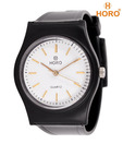 Horo Plastic Strap White Dial Watch