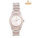 Horo Silver tone White Dial Watch