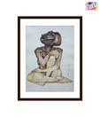 Man Sitting II by Rajib Bag (15 x 11 inches)