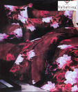 Valtellina Red & Maroon Double Bed Sheet With Two Pillow Covers