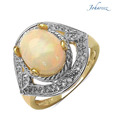 Johareez Opal & White Topaz Ring