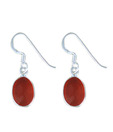 Indian Silver Carnelian Earrings