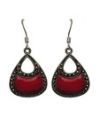 Aiva Pretty Red Stone Earrings