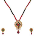 Kshitij Jewels Vibrant Ethnic Pendant Set