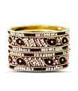 Aadya Exquisite Set Of Maroon Lac Bangles