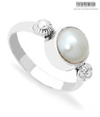 Revlis Pretty Pearl Sterling Silver Ring
