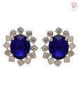 Diva Charming Blue Stone Studs