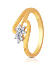 Sangini Diamond Studded Gold Enticing Ring