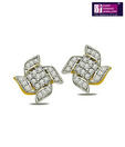Surat Diamond 0.27ct Fan Diamond Earrings