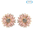 Vendee Orange Flower Earrings