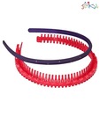 Jokdz Pretty Purple & Red Hairband Combo