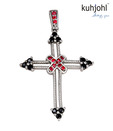 Kuhjohl Splendorous Cross  Sterling Silver Pendant