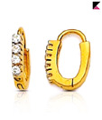 Kiara Well Crafted AD Pretty Silver Earrings