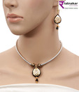 Ratnakar Ethnic Jadtar Silver String Stylish Necklace Set