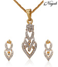Nayab Alluring AD Studded Pendant set