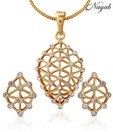 Nayab Trendy AD Studded Pendant set