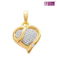 Surat Diamond Gorgeous Heart Shape Diamond Studded Pendant