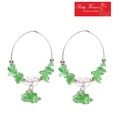 Pretty Woman Graceful Green Beads Earrings