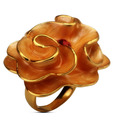 Spyra Floral Desire Peach Enamelled  Ring