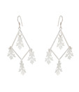 Rajdhani Diamond Shaped Silver Earrings