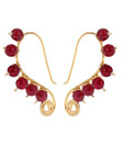Rajdhani Maroon Beads Gorgeous Earrings
