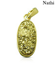 Nathi Lavish Druzy Studded Silver Pendant