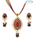 Vendee Opulent Austrian Diamonds Studded Necklace Set