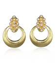 Kshitij Gorgeous Gold Plated Hoop Earrings