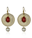 Kshitij Designer Stone & Pearl Studded Danglers