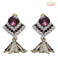 Kriaa Pretty Purple Earrings
