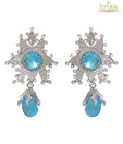 Kriaa Striking Turquoise Earrings