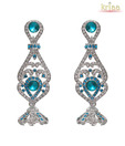 Kriaa Alluring Blue Earrings