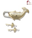Home Sparkle Brass Fish Lock