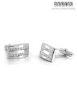 Revlis Parallel Diamante Cuff Links