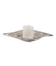Live n Style Nickel Tone Aluminium Candle Holder