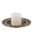 Live n Style Brass Tone Aluminium Candle Holder