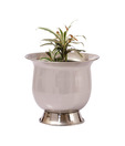 Live n Style Nickel Finish Iron Planter-Small