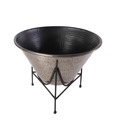 Live n Style Nickel Finish Trendy Planter