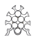 Live n Style Trendy Iron Wine Rack