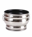 Live n Style Medium Nickel Touch Iron Planter