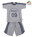 Lil Tomatoes Grey Bermuda Set For Kids