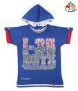 Lil Tomatoes Royal Blue Hood T-Shirt For Kids