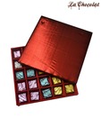 La Chocolates Red Satin Box - 25 Pcs