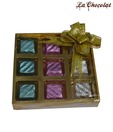 La Chocolates Golden Tray Box - 9 Pcs
