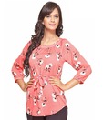 Mishka Pink Floral Printed Top