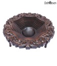 Delhi Seven Antique Brown Tray