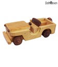 Delhi Seven Teak Wood Open Toy Jeep